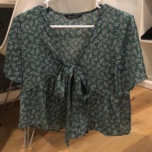 Green blouse